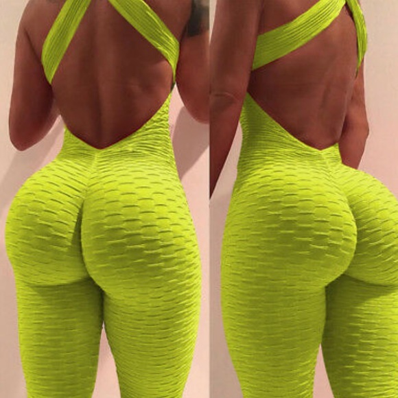 Pants - Jumpsuit Sports Romper lime